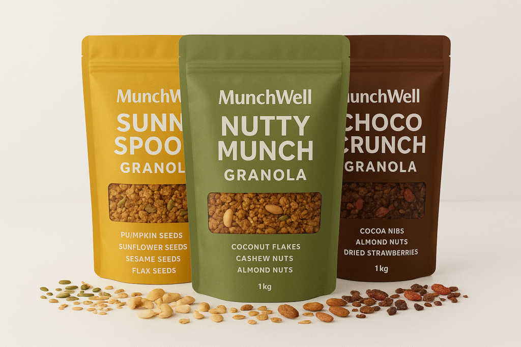 munchwell granola cereal nutty munch flavour