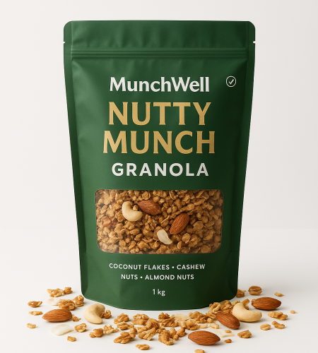 munchwell granola cereal nutty munch flavour